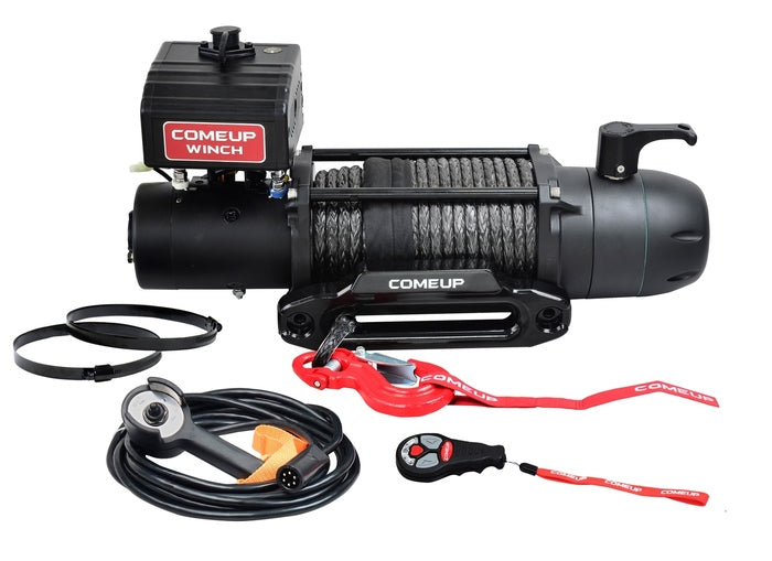 SEAL Slim 12.5rs 12V Winch W/ Synthetic Rope & Wireless Remote