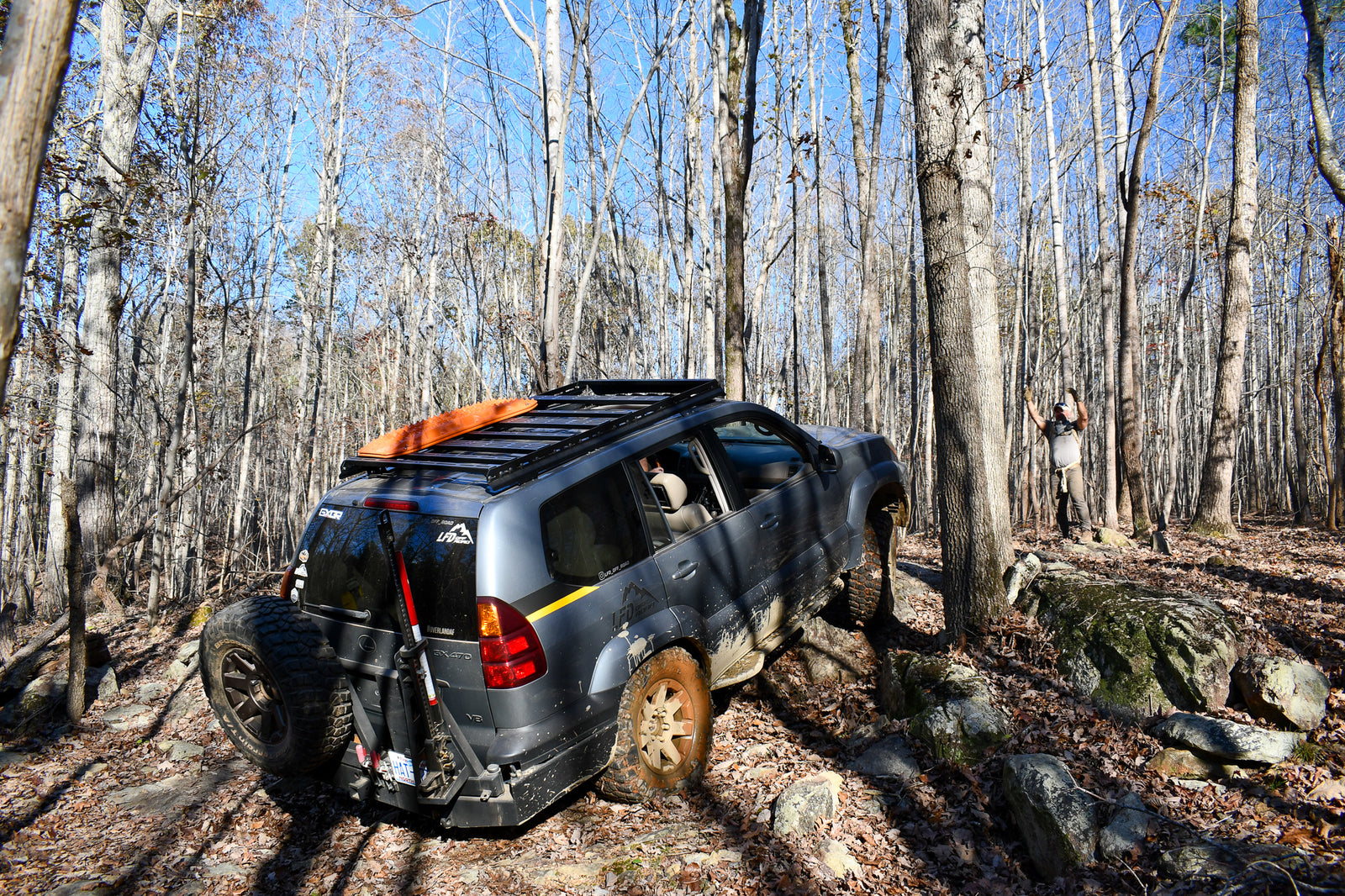 High Clearance Dual Swing Rear Bumper - GX470