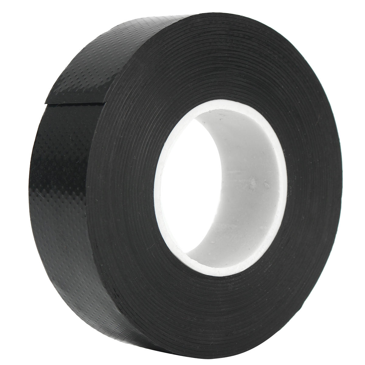 A roll of black rubber tape.