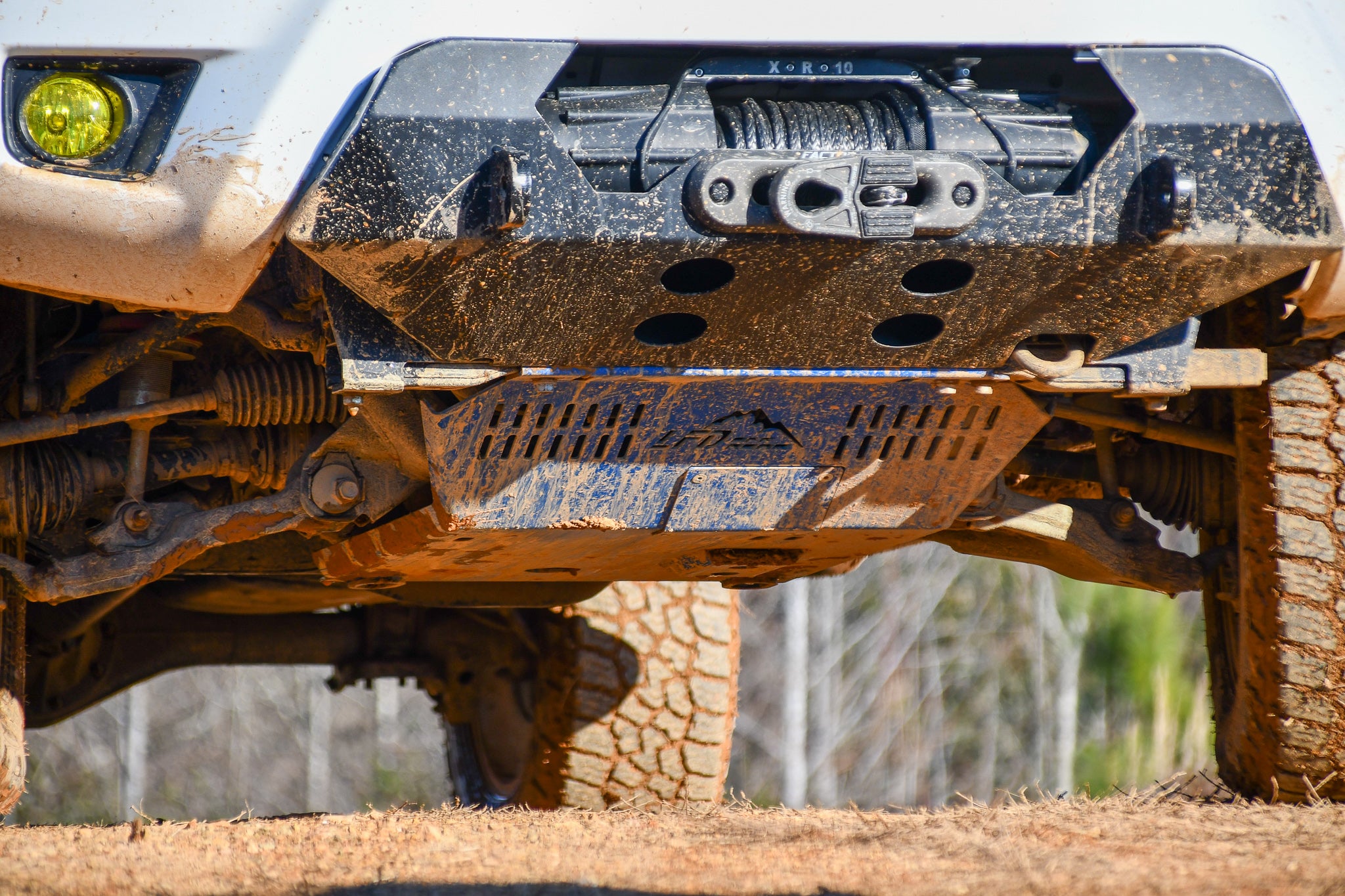 an LFD front skid plate on a Toyota Tacoma