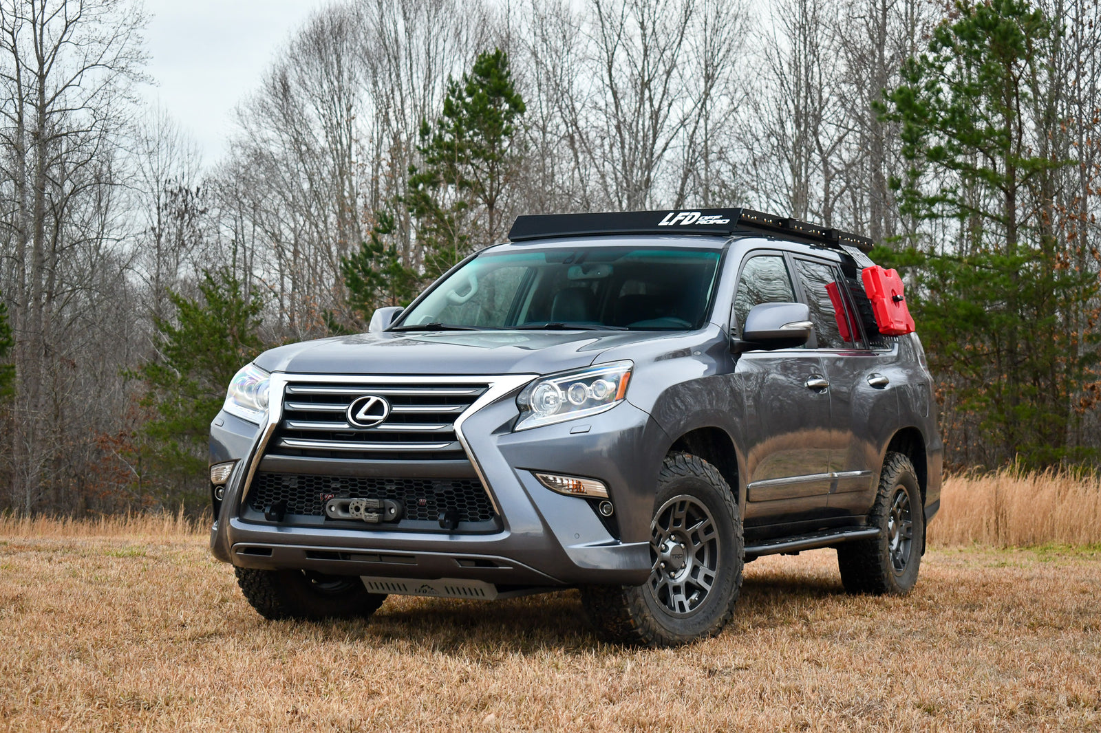 Adjustable Hidden Winch Mount with Recovery Points - GX460